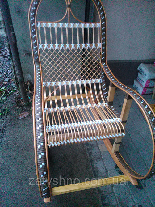 Качалка кресло ротанговое на подарок | кресло-качалка для отдыха садовая для дачи Киев - изображение 7