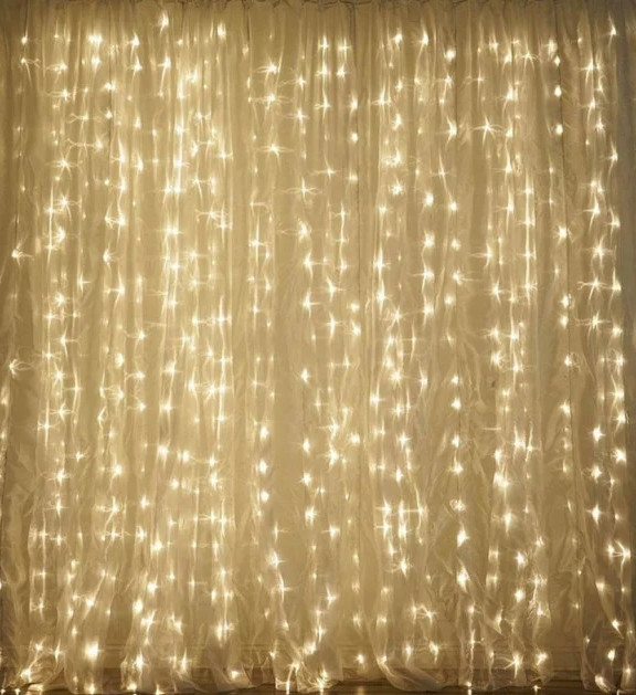 Світлодіодна гірлянда Штора 3х3м 400 LED Теплий білий Київ - фото 4