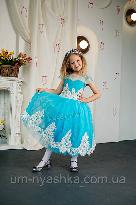 Детское нарядное красное платье 3Д-Кружево 116-134 Кривой Рог - изображение 2