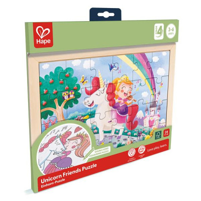 Пазл Hape Единороги с раскраской (E1642) Винница - изображение 8