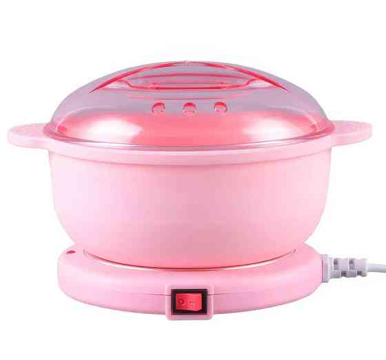 Апарат для нагрівання воску із силіконовою чашею Silicon Wax Warmer CL-2208 9517, рожевий Вінниця