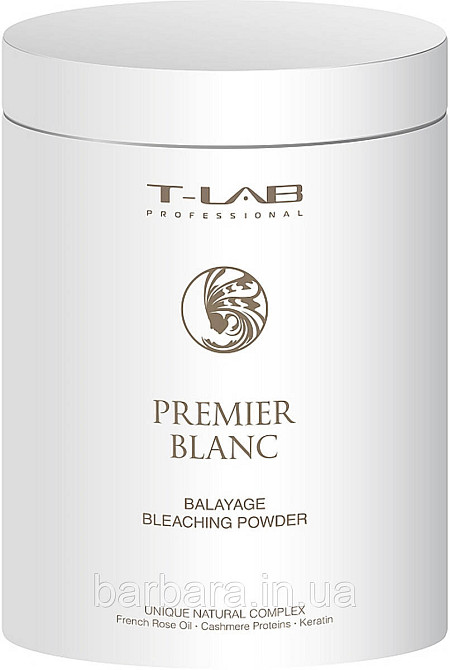 Пудра для освітлення волосся T-LAB Premier Blanc Balayage Bleaching Powder Київ - фото 3