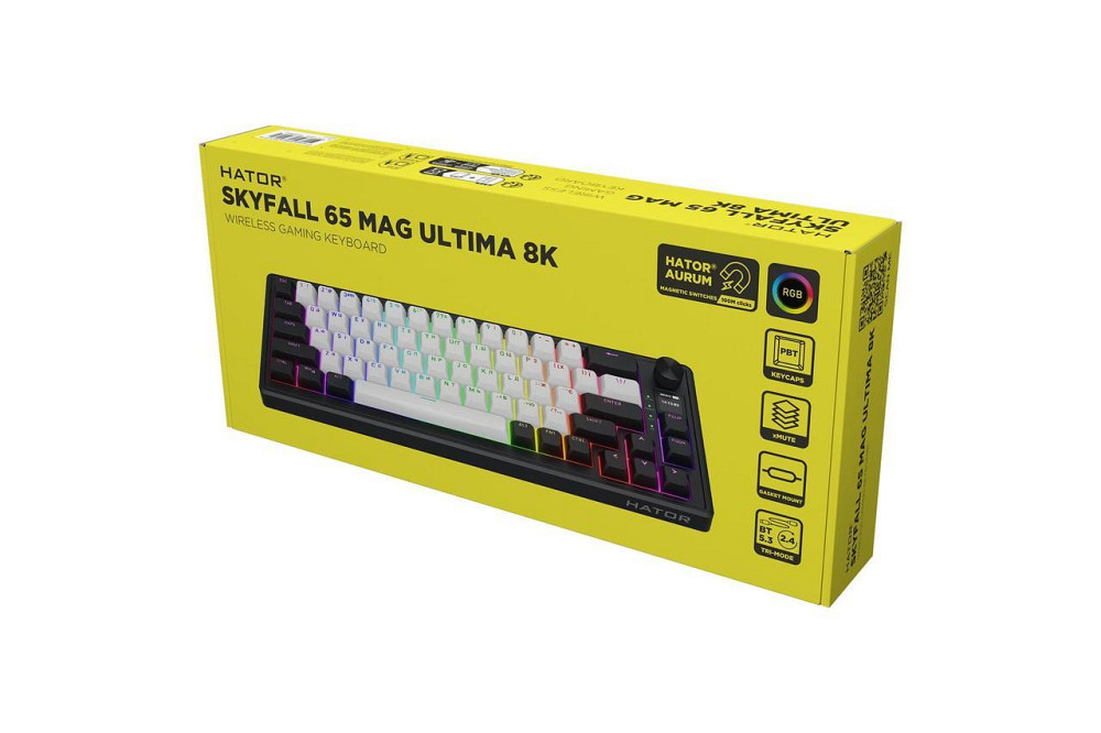 Клавіатура бездротова Hator Skyfall 65 MAG Ultima 8K Wireless Black/White (HTK3860UA) ( 17295 ) Харків - фото 7