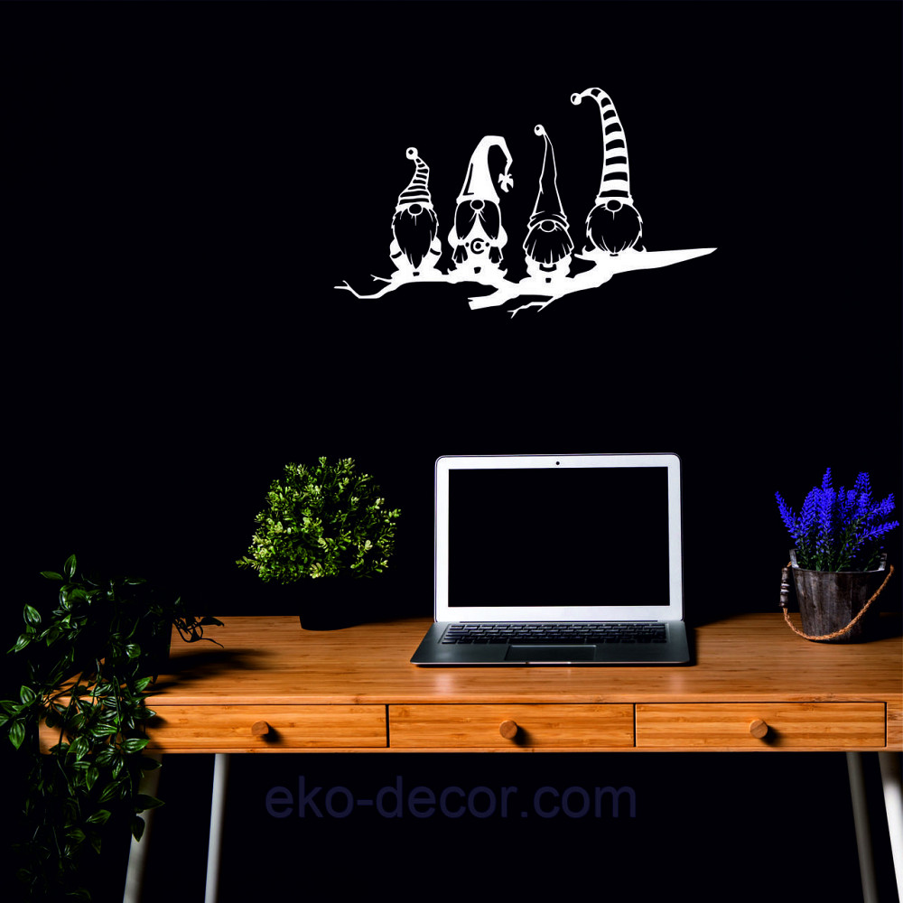 Декоративное настенное Панно «Гномики», Декор на стену 70*42 см, Белый Киев - изображение 8