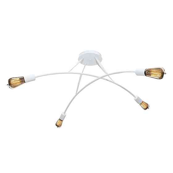 Люстра подвесная MSK Electric Orion на четыре лампы Е27 NL 9832-4 WH белая Одесса