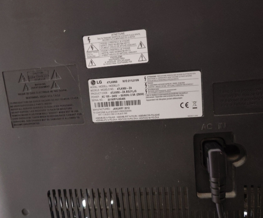 Телевізор LG 47" 1920x1080 Київ - фото 1