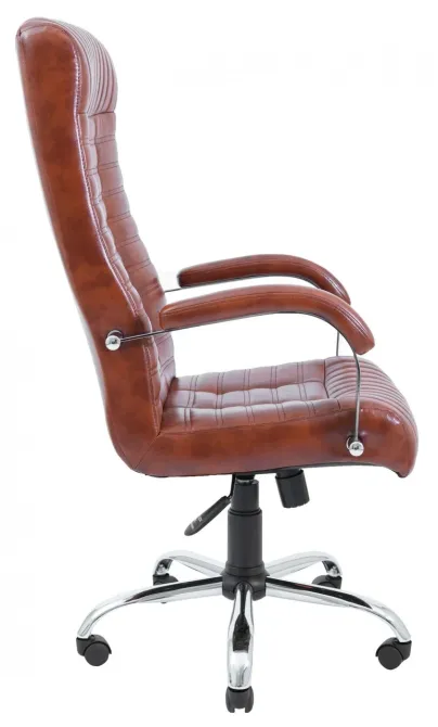 Офісне Крісло Керівника Richman Provence Titan Whiskey Хром М1 Tilt Коричневий Київ - фото 3