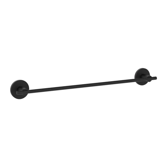 Тримач для рушника одинарний Zerix Delux M1301A Black    ( ZX4649 ) 26902 Харків