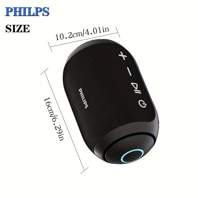 Беспроводная Bluetooth колонка Philips TAS3209 5Вт + RGB-подсветка Черный Винница - изображение 3