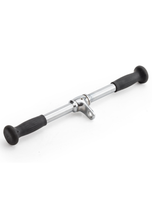 Ручка для верхньої тяги York Fitness 50см пряма з гумовими рукоятками, хром Киев