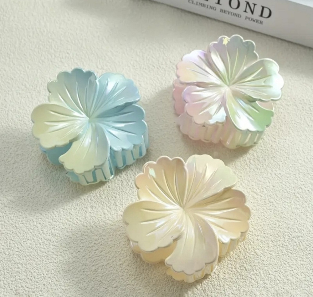 Заколка-крабік квітка Жовтий Смела - изображение 5