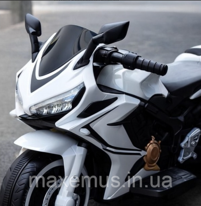 Детский электромотоцикл на аккумуляторе SPOKO S P5 18 Белый | Трехколесный байк с музыкой и светом от 3 лет Мостиська - фото 20