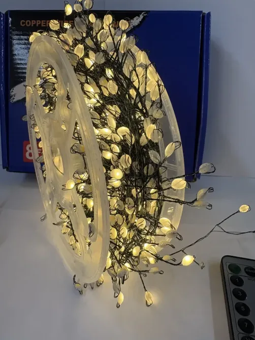 Гирлянда зеленый провод таймер пульт ДУ режимы 6Вт 30м 900LED (теплый белый) BG-LINE-30M900-WW-2 Одесса - изображение 6