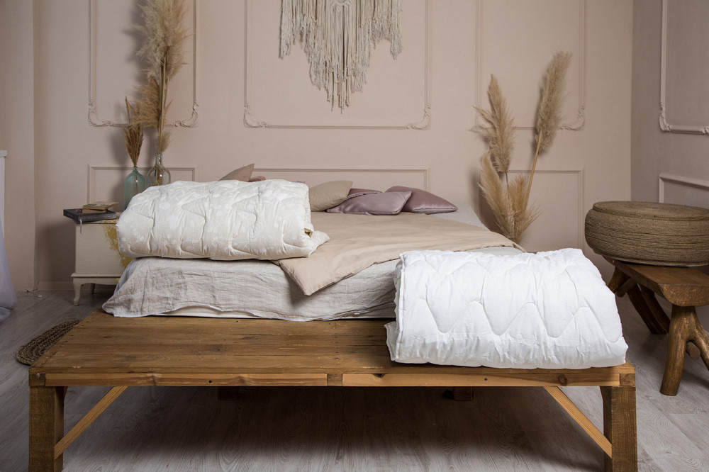 Novita Ковдра Novita 172х205 см антиалергенна двоспальна стьобана з бязі 20-0256 White Київ - фото 1