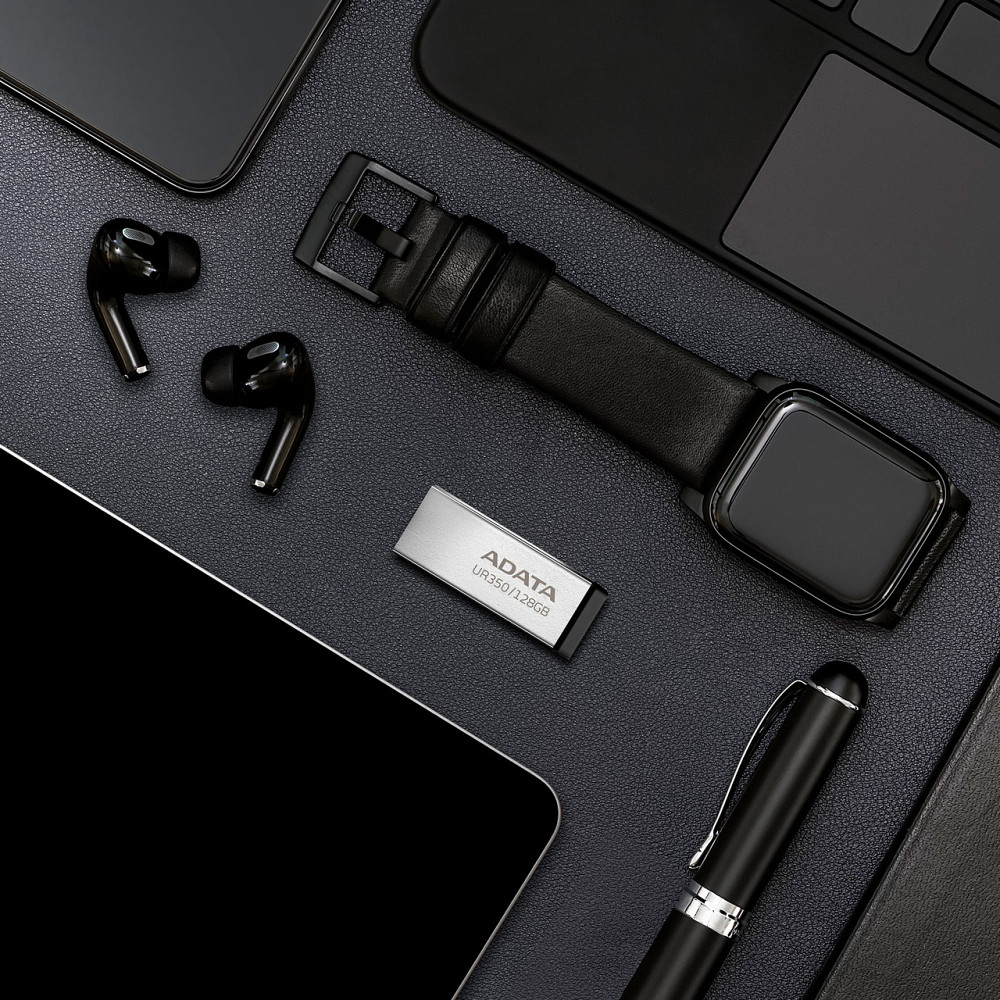 Флеш-накопичувач ADATA USB 3.2 UR 350 128Gb Silver/Black Одеса - фото 7