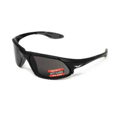 Солнцезащитные очки Global Vision Code-8 Серые в чёрной матовой оправе (1КОД8-20) Винница