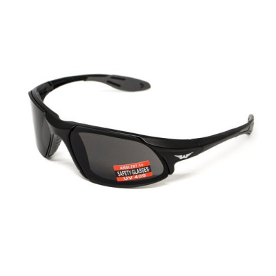 Солнцезащитные очки Global Vision Code-8 Серые в чёрной матовой оправе (1КОД8-20) Винница - изображение 6