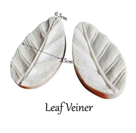 Силиконовый молд Листок 65 на 35 мм белый Киев