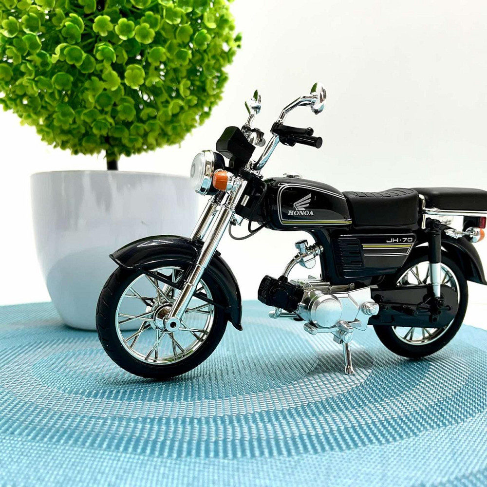 Мотоцикл металопластиковий звуки підсвічування гумові амортизація елементи 1:12 Чорний (BG 68-765) Чернігів - фото 5