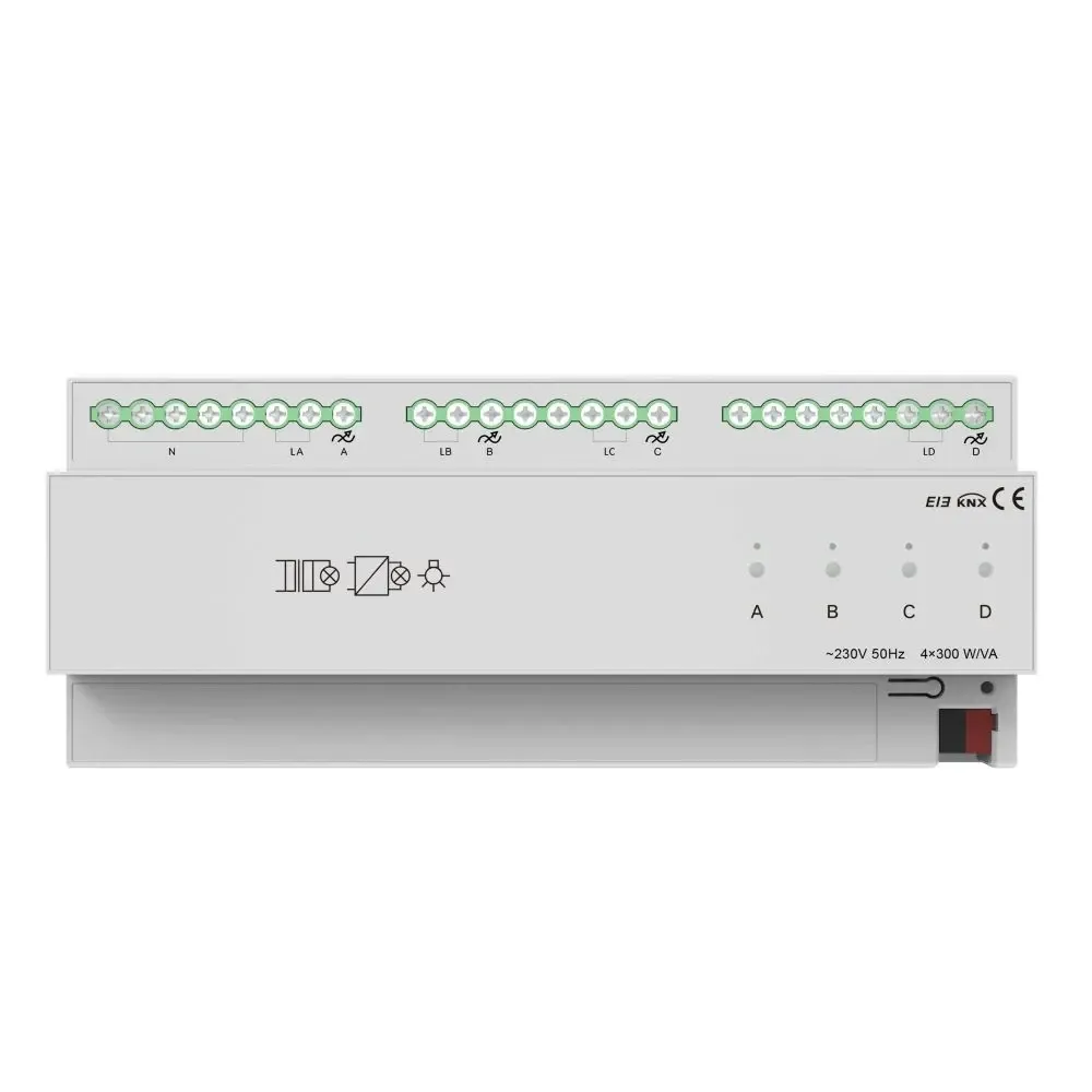 Тиристорний димер на 4 канали 300W, KNX Akubela KXAC-B1D4P300 (00-00002682) Киев - изображение 2