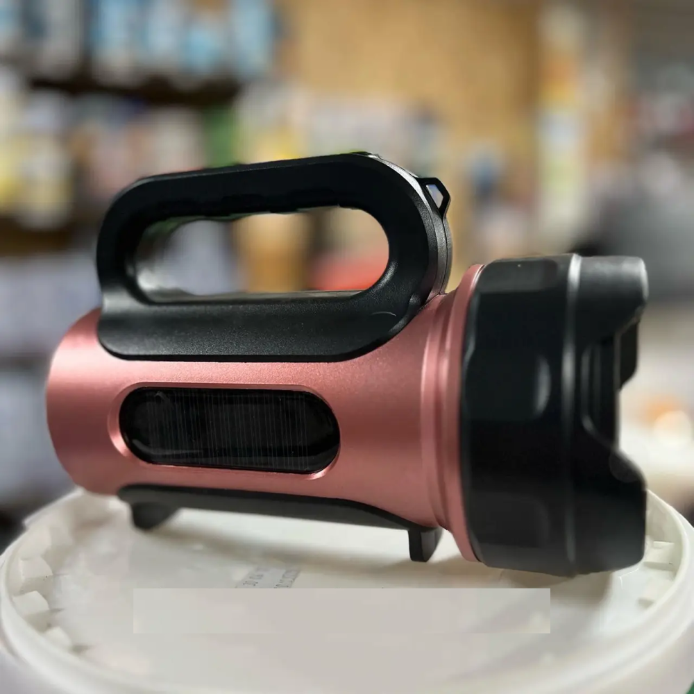 Фонарь на солнечных батареях HEL-T93 (LM+COB белый и красный) + Powerbank + microUSB (3+4 режима) Винница - изображение 4