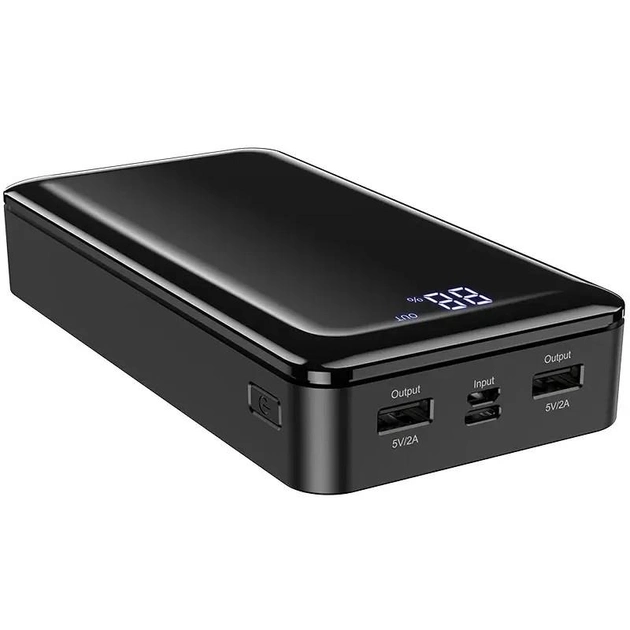 Універсальна мобільна батарея Borofone BJ8 Extreme 30000mAh 2хUSB (Чорний) Вінниця - фото 6