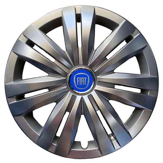 Автомобільні модельні ковпаки R16 Fiat (синій) 427 4шт, SJS, сріблясті Вінниця