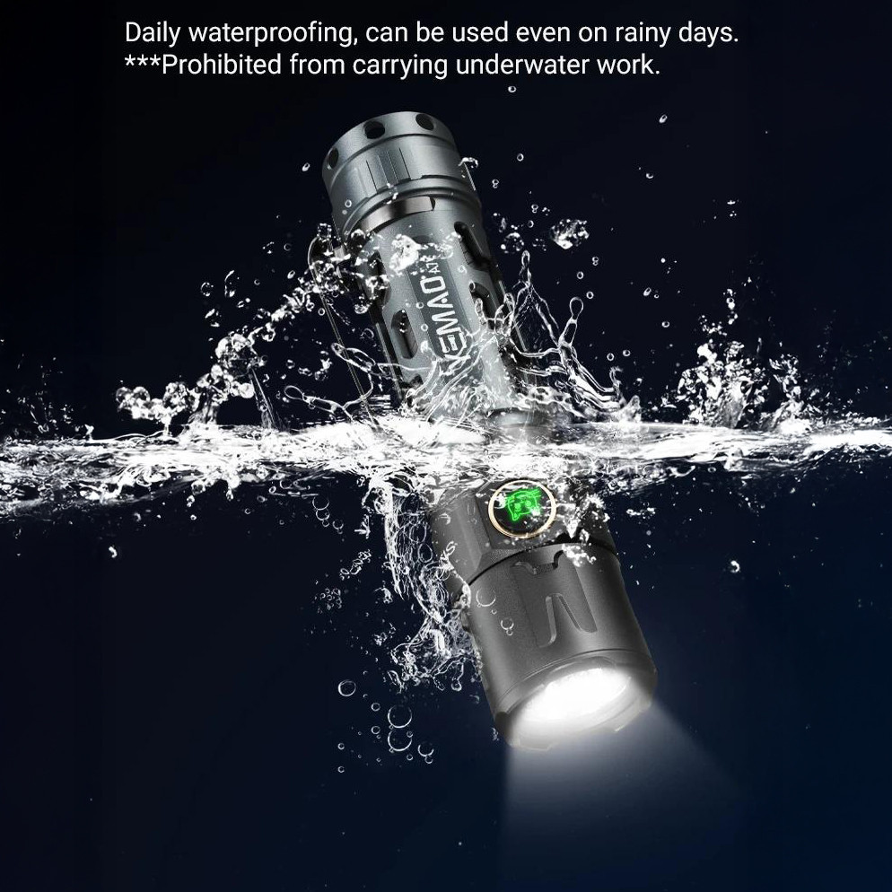 Ручний ліхтар YEMAO YM-А7, 2200LM, P80 LED, Zoom, 1x21700 акум, TYPE-C Дніпро - фото 2