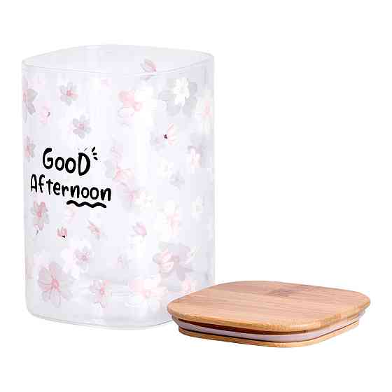 Банка для сипучих продуктів зі скляною основою 1.2 л Київ