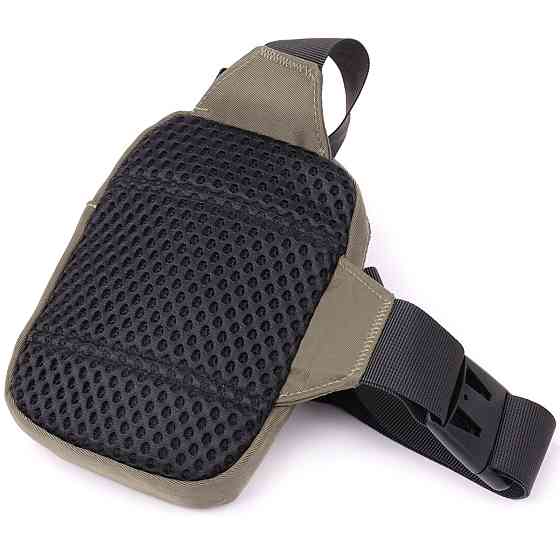 Небольшая слинг сумка для путешествий из качественного текстиля Vintage 22871 Зеленый Киев