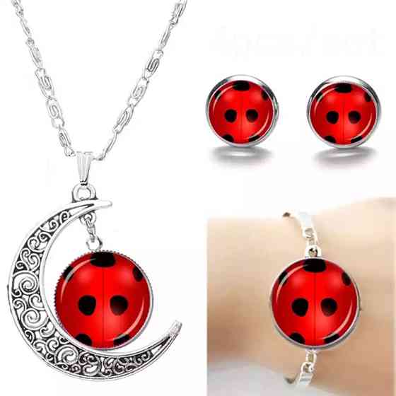 Набор бижутерии для детей серьги браслет кулон one size разноцветный Киев