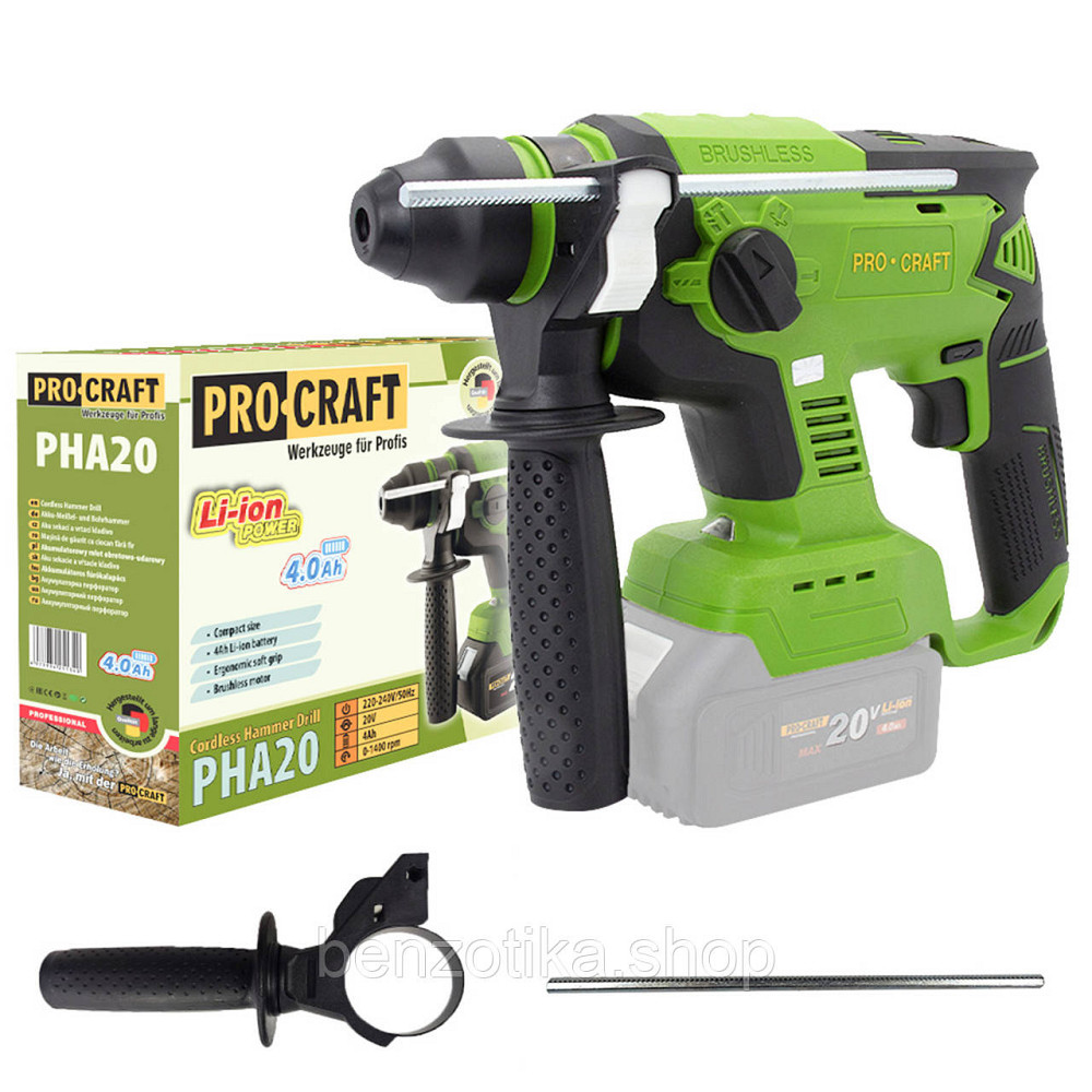 Акумуляторний перфоратор Procraft PHA20 (без АКБ і ЗП) Київ - фото 1