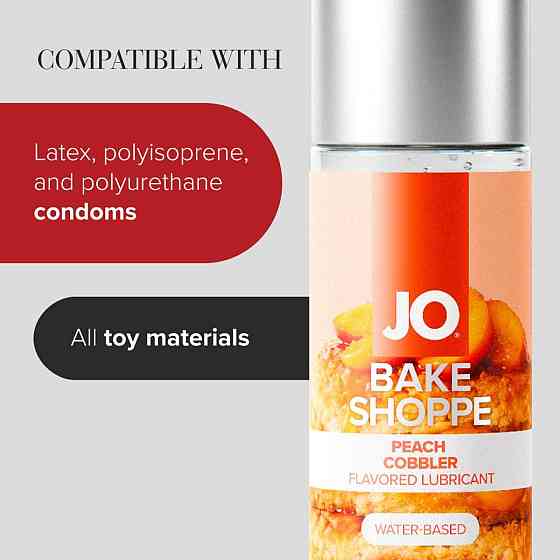 Лубрикант на водній основі JO Bake Shoppe - Peach Cobbler 60 мл, без цукру та парабенів Sex Aura Київ