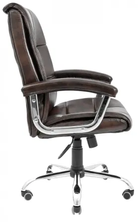 Офисное Кресло Руководителя Richman Arizona Titan Dark Brown Хром М1 Tilt Коричневый Днепр