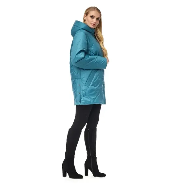 Жіноча подовжена демісезонна куртка великих розмірів.  Весна-осінь.  54-70р Київ - фото 6