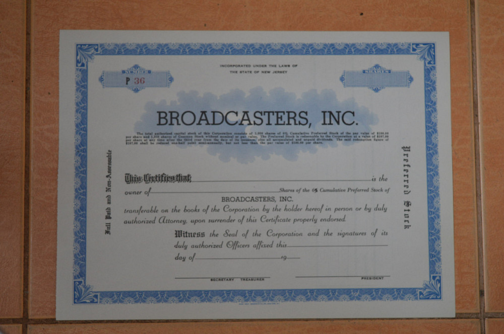 Акция. США. 19.. год №36 (Г-1.53) Полтава - изображение 1