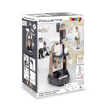 Ігровий набір Smoby Вiзок для прибирания Ровента з ручним пилососом та аксесуарами (7600330326) Вінниця