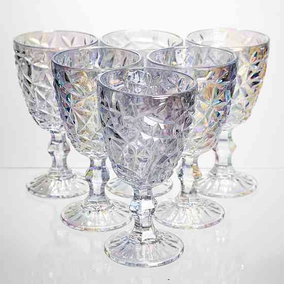 Набір келихів для вина 6 штук 340 мл винні келихи на ніжці скляні фужери для вина подарункові HP-19-173 Коломыя