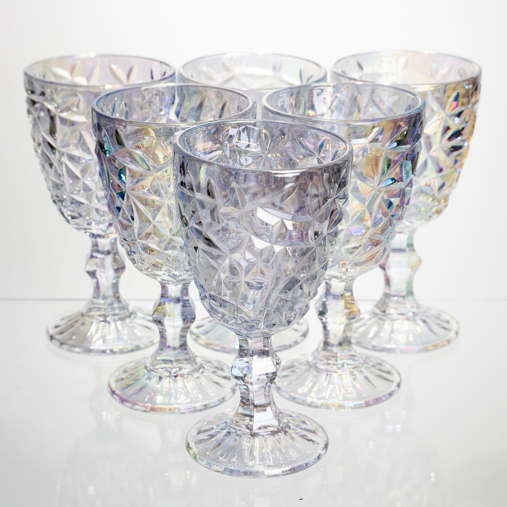 Набір келихів для вина 6 штук 340 мл винні келихи на ніжці скляні фужери для вина подарункові HP-19-173 Коломия - фото 1