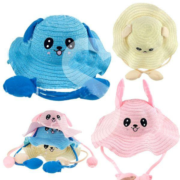 Шляпа соломенная детская Панда с ушками Киев - изображение 1