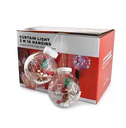 Гірлянда Xmas WW-1 Copper curtain ball lamp 7258 Ялинка, тепле біле світло Вінниця