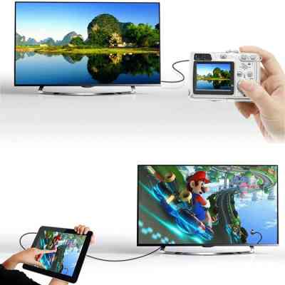 Переходник Mini HDMI M to HDMI F black Ugreen (20101) Винница