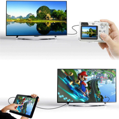 Переходник Mini HDMI M to HDMI F black Ugreen (20101) Винница - изображение 2