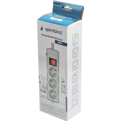 Сетевой фильтр питания Gembird SPG3-G-10G-PRO Винница - изображение 4