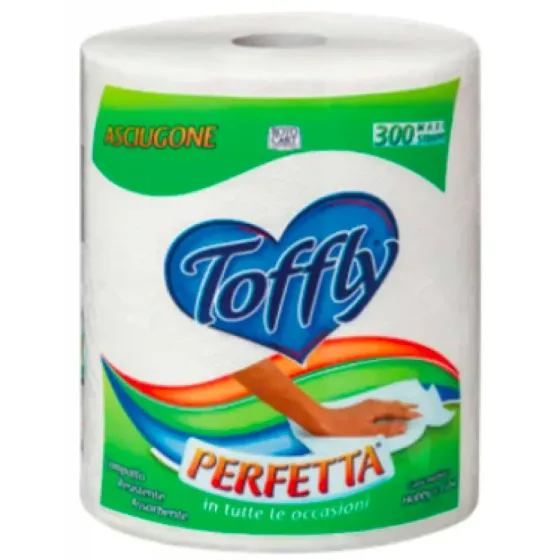 Паперові рушники Toffly Perfetta 2-шарові 300 відривів Львів