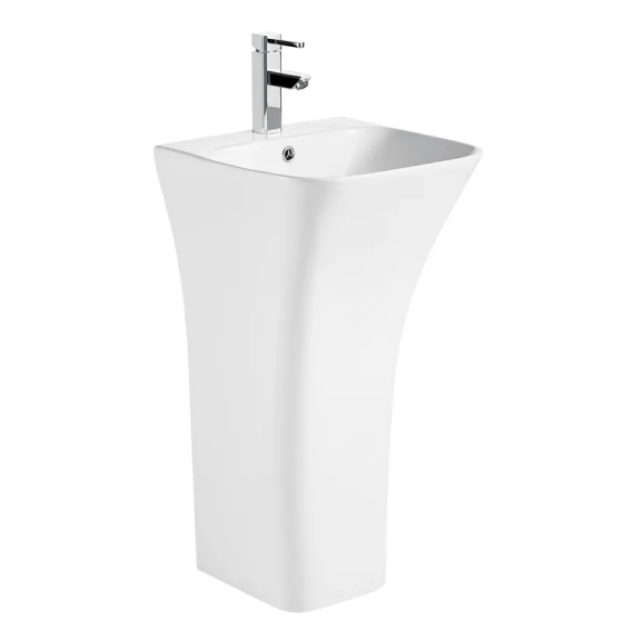 Раковина моноблок Mixxus BEVEL-1101 з отвором під змішувач та переливом 450х435х835mm   ( MI6697 ) 23276 Харків