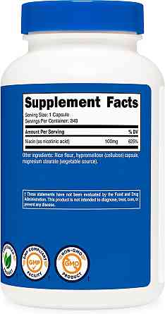 Niacin, 100 mg, 240 Capsules Луцк