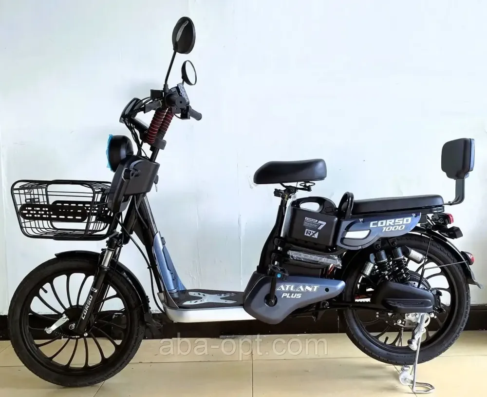 Электровелосипед CORSO Atlant plus S 1000W-60вт-21А/ч Ltion шины 20