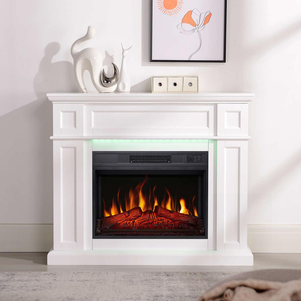 Каминокомплект ArtiFlame Linz AF23S белый с LED подсветкой, обогревом и звуком горения огня Львов - изображение 7