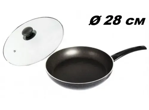 Сковорода UNIQUE UN-5166 28см с крышкой Коломыя